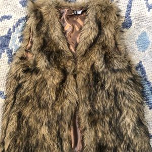 Faux fur vest
